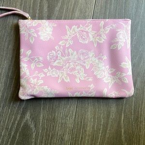 New loveshackfancy pink wristlet pouch